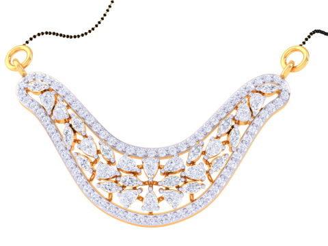 3D Printable Cad jewelry design of Lady diamond Pendant 3D Модель