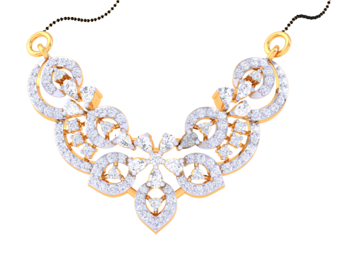 3D Printable Cad jewelry design of Lady diamond Pendant 3D 模型