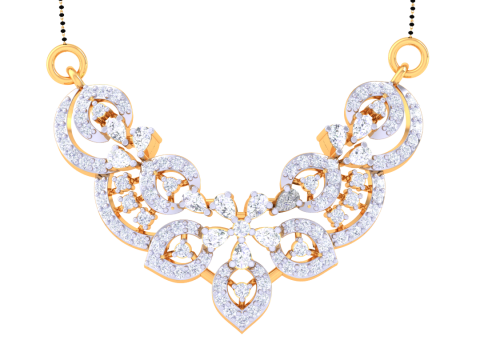 3D Printable Cad jewelry design of Lady diamond Pendant 3D 模型