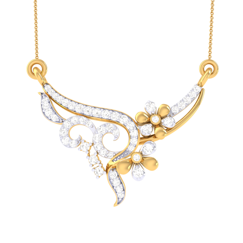 3D Printable Cad jewelry design of Lady diamond Pendant Modèle 3D .c4d .max .obj .3ds .fbx .stl .blend