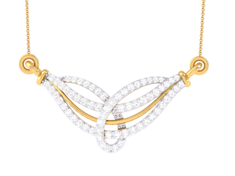 3D Printable Cad jewelry design of Lady diamond Pendant Modelo 3D