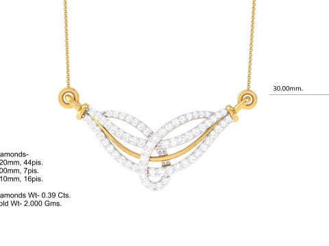 3D Printable Cad jewelry design of Lady diamond Pendant Modèle 3D