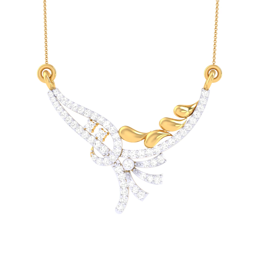 3D Printable Cad jewelry design of Lady diamond Pendant 3D Model .c4d .max .obj .3ds .fbx .stl .blend 