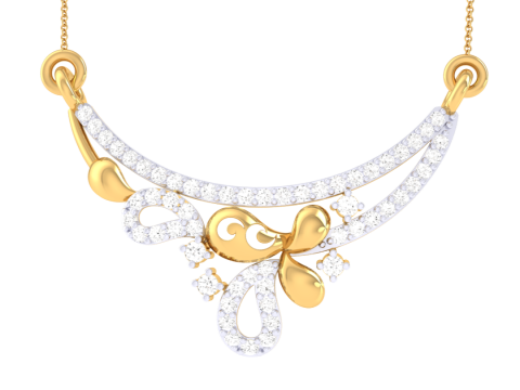 3D Printable Cad jewelry design of Lady diamond Pendant Modelo 3D