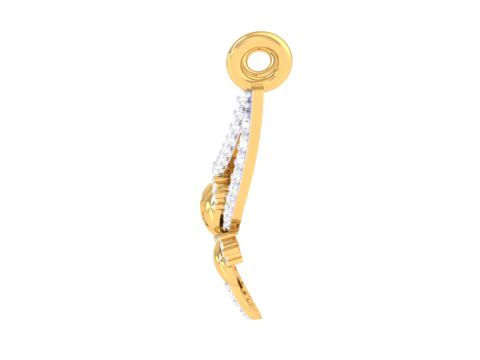 3D Printable Cad jewelry design of Lady diamond Pendant Modello 3D