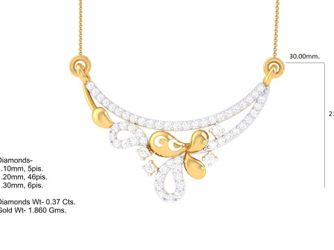 3D Printable Cad jewelry design of Lady diamond Pendant Modello 3D