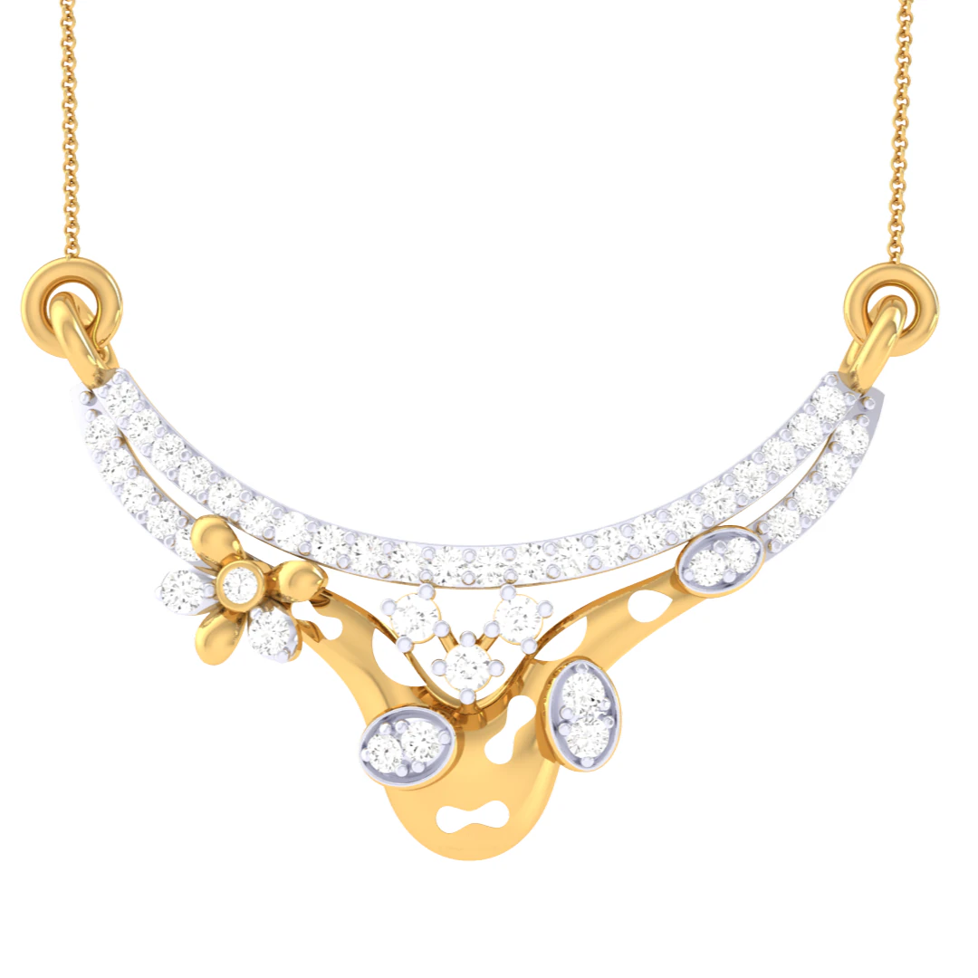 3D Printable Cad jewelry design of Lady diamond Pendant 3D Model .c4d .max .obj .3ds .fbx .stl .blend