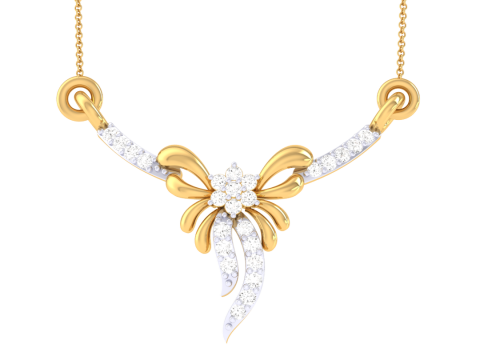 3D Printable Cad jewelry design of Lady diamond Pendant Modelo 3D