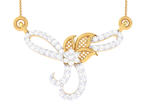 3D Printable Cad jewelry design of Lady diamond Pendant 3Dモデル
