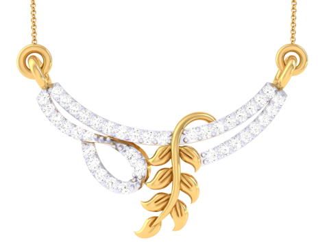 3D Printable Cad jewelry design of Lady diamond Pendant Modelo 3D
