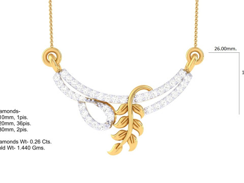 3D Printable Cad jewelry design of Lady diamond Pendant Model 3D