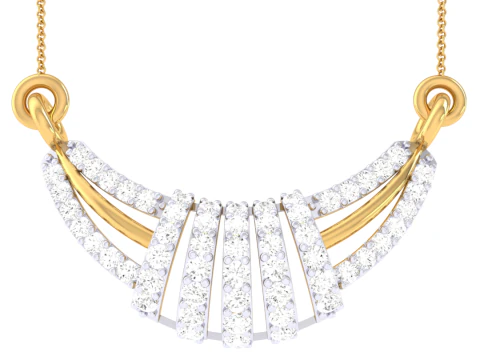 Desain perhiasan Cad 3D yang dapat dicetak dari Liontin Berlian Wanita Model 3D