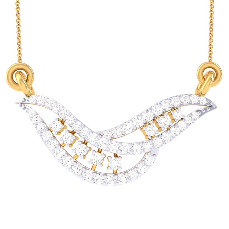 3D Printable Cad jewelry design of Lady diamond Pendant 3D Model .c4d .max .obj .3ds .fbx .stl .blend