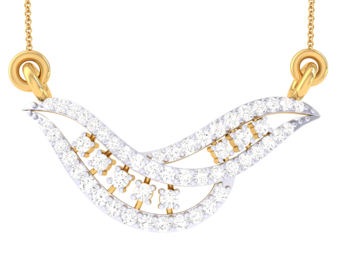 3D Printable Cad jewelry design of Lady diamond Pendant Modelo 3D