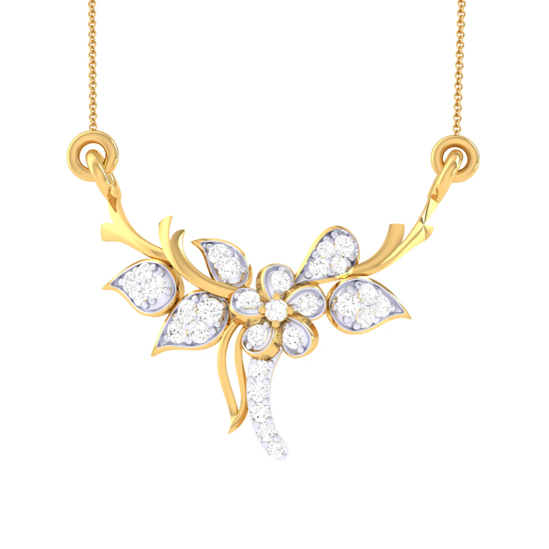 3D Printable Cad jewelry design of Lady diamond Pendant 3D Model .c4d .max .obj .3ds .fbx .stl .blend 