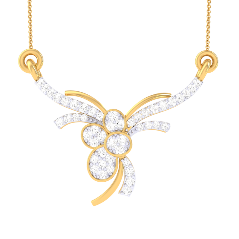 3D Printable Cad jewelry design of Lady diamond Pendant 3D 모델 .c4d .max .obj .3ds .fbx .stl .blend