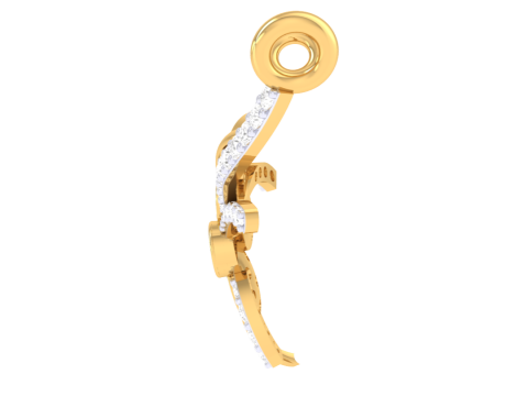 3D Printable Cad jewelry design of Lady diamond Pendant 3D 모델