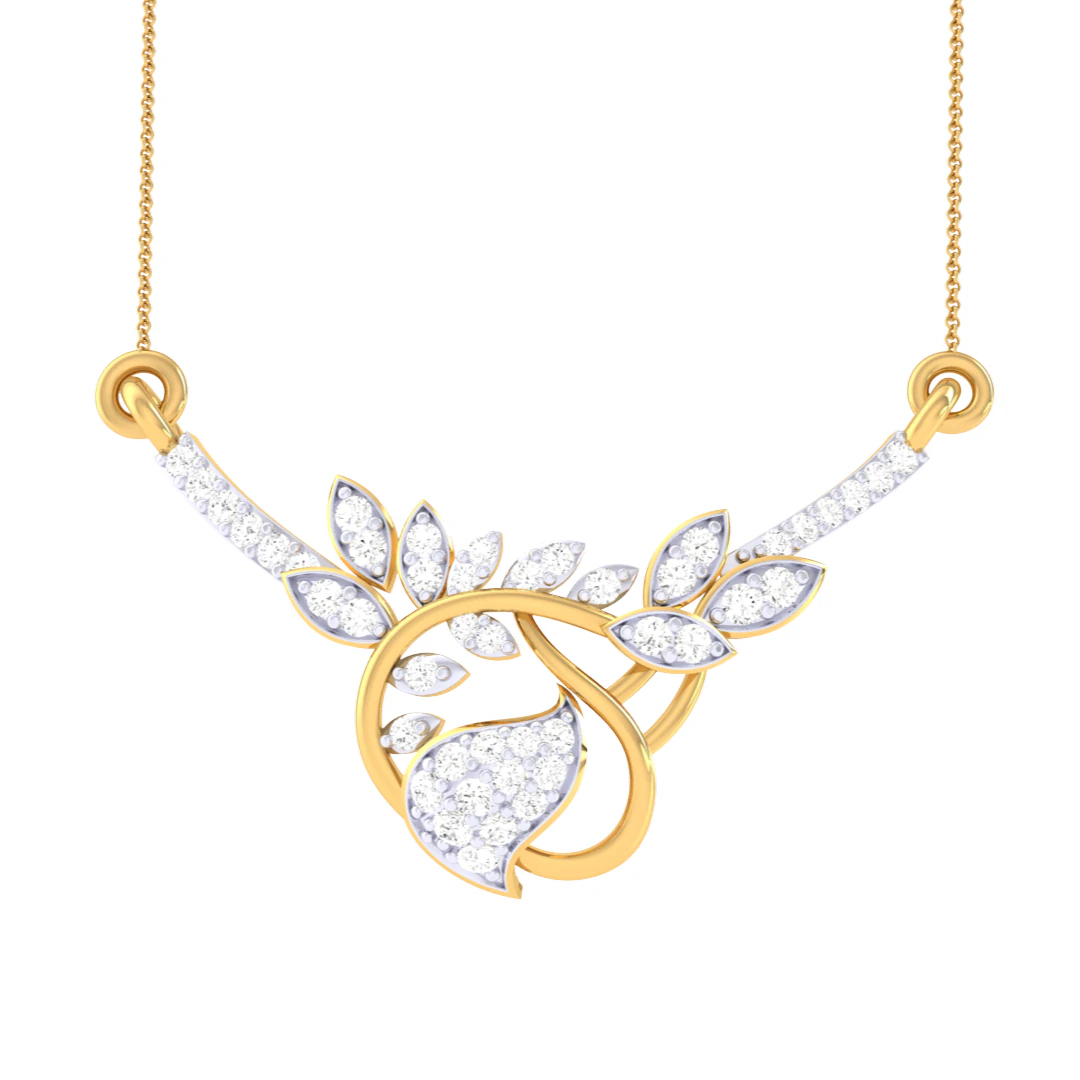 3D Printable Cad jewelry design of Lady diamond Pendant 3D Model .c4d .max .obj .3ds .fbx .stl .blend 