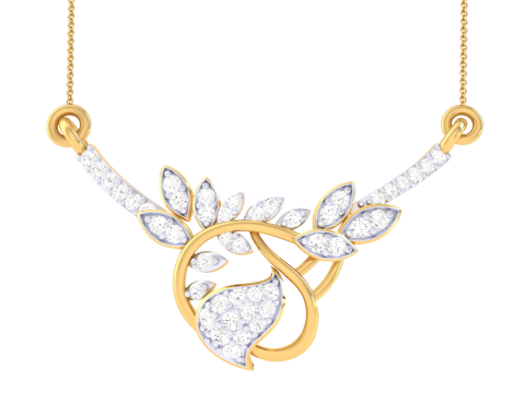 3D Printable Cad jewelry design of Lady diamond Pendant Modelo 3D
