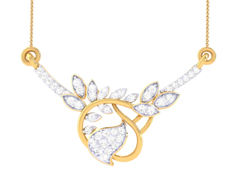 Projekt biżuterii Cad do druku 3D z diamentowym wisiorkiem Lady Model 3D