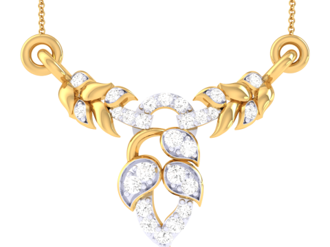 3D Printable Cad jewelry design of Lady diamond Pendant Modelo 3D