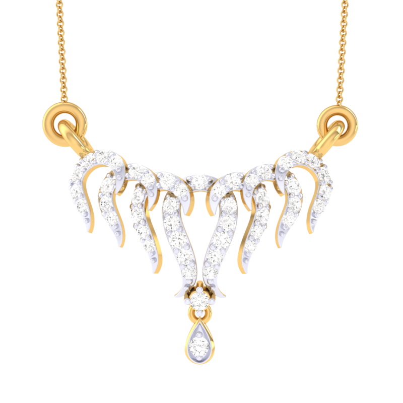 3D Printable Cad jewelry design of Lady diamond Pendant 3D 模型 .c4d .max .obj .3ds .fbx .stl .blend