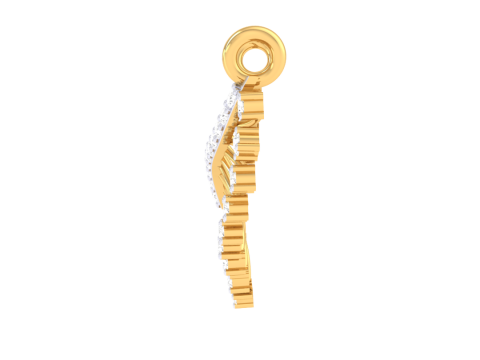 3D Printable Cad jewelry design of Lady diamond Pendant 3D 모델