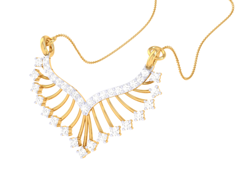 3D Printable Cad jewelry design of Lady diamond Pendant 3D 모델