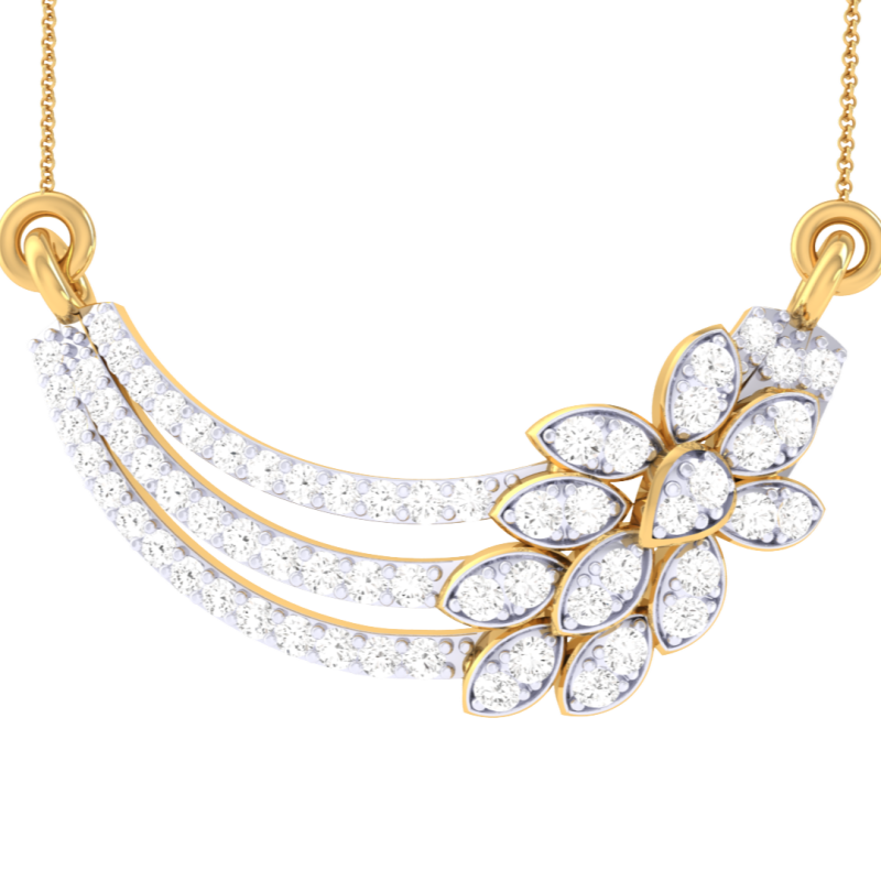 3D Printable Cad jewelry design of Lady diamond Pendant Modèle 3D .c4d .max .obj .3ds .fbx .stl .blend