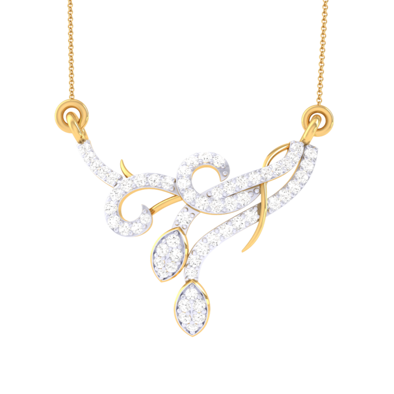 3D Printable Cad jewelry design of Lady diamond Pendant 3D Модель .c4d .max .obj .3ds .fbx .stl .blend