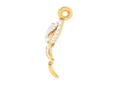 3D Printable Cad jewelry design of Lady diamond Pendant 3D Модель