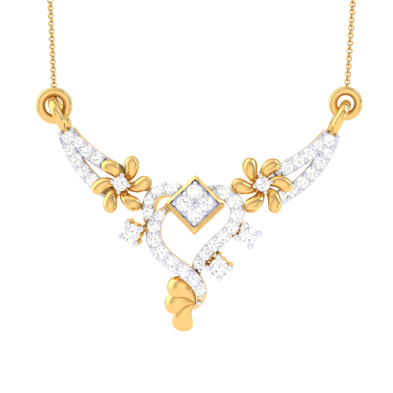 3D Printable Cad jewelry design of Lady diamond Pendant Model 3D .c4d .max .obj .3ds .fbx .stl .blend