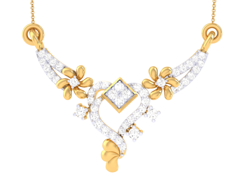 3D Printable Cad jewelry design of Lady diamond Pendant 3Dモデル