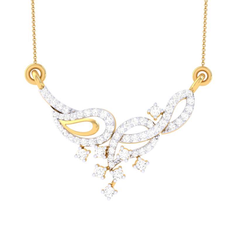 3D Printable Cad jewelry design of Lady diamond Pendant Modello 3D .c4d .max .obj .3ds .fbx .stl .blend