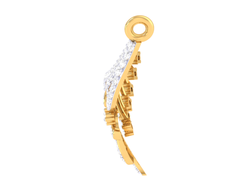 3D Printable Cad jewelry design of Lady diamond Pendant 3D 모델
