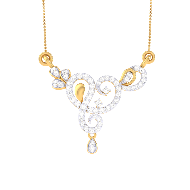 3D Printable Cad jewelry design of Lady diamond Pendant 3D Модель .c4d .max .obj .3ds .fbx .stl .blend