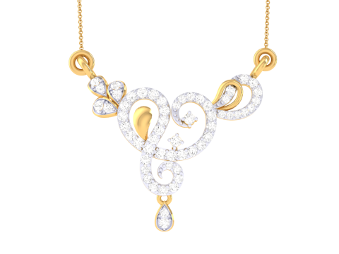 3D Printable Cad jewelry design of Lady diamond Pendant 3Dモデル