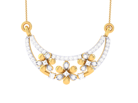3D Printable Cad jewelry design of Lady diamond Pendant Modelo 3D