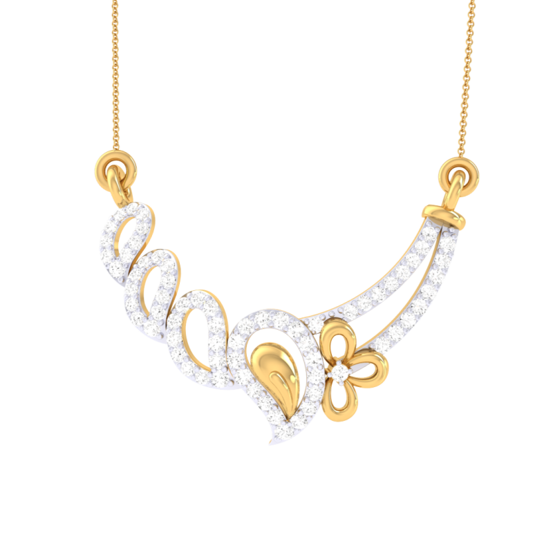 3D Printable Cad jewelry design of Lady diamond Pendant Modèle 3D .c4d .max .obj .3ds .fbx .stl .blend