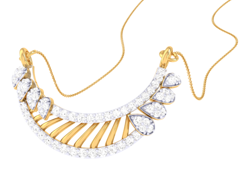 3D Printable Cad jewelry design of Lady diamond Pendant Modèle 3D