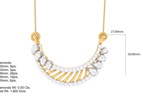 3D Printable Cad jewelry design of Lady diamond Pendant Modèle 3D
