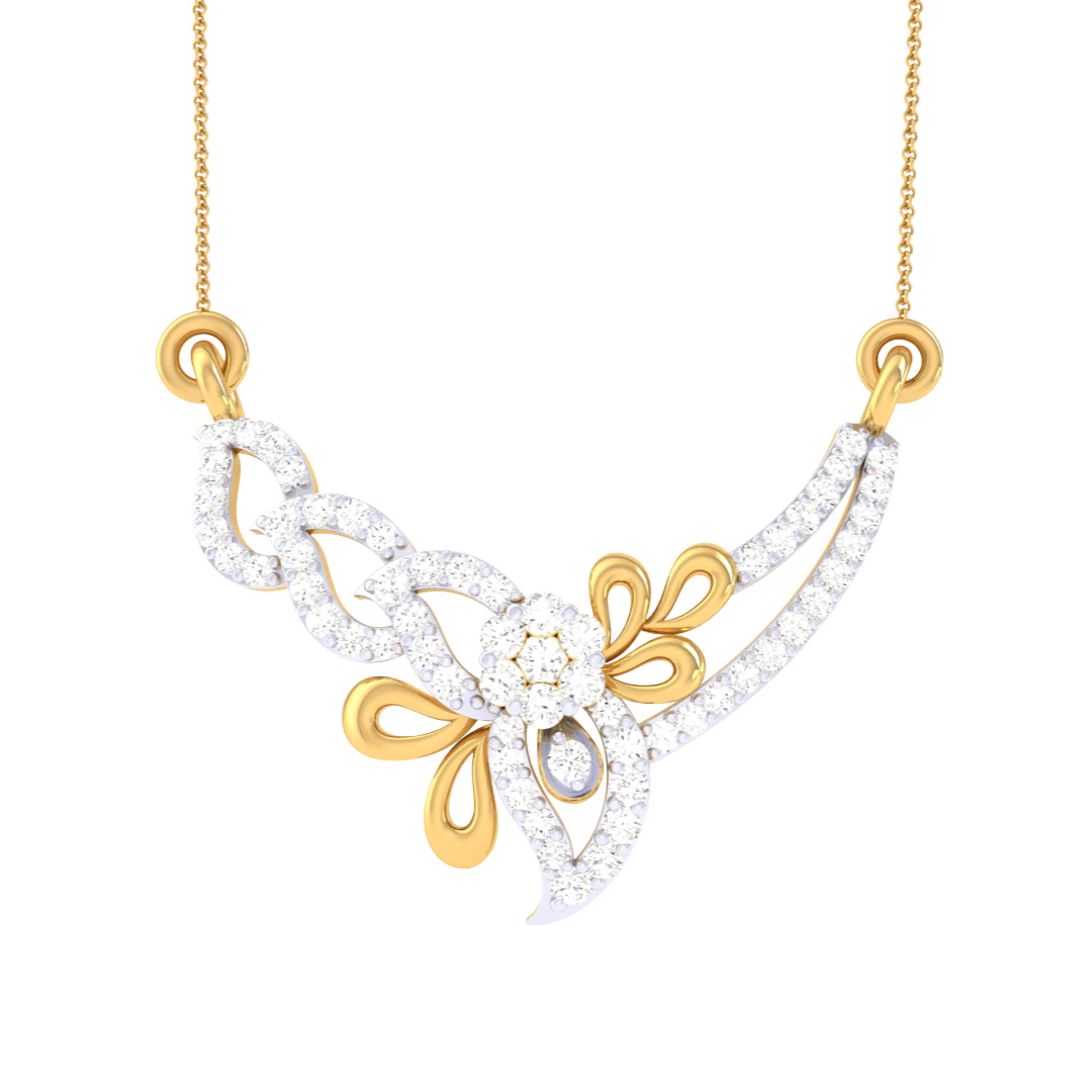 3D Printable Cad jewelry design of Lady diamond Pendant 3D Model .c4d .max .obj .3ds .fbx .stl .blend 