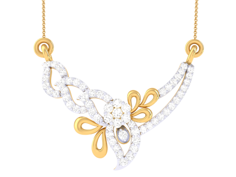 3D Printable Cad jewelry design of Lady diamond Pendant Modelo 3D