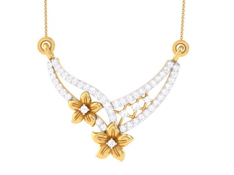 3D Printable Cad jewelry design of Lady diamond Pendant 3D Модель