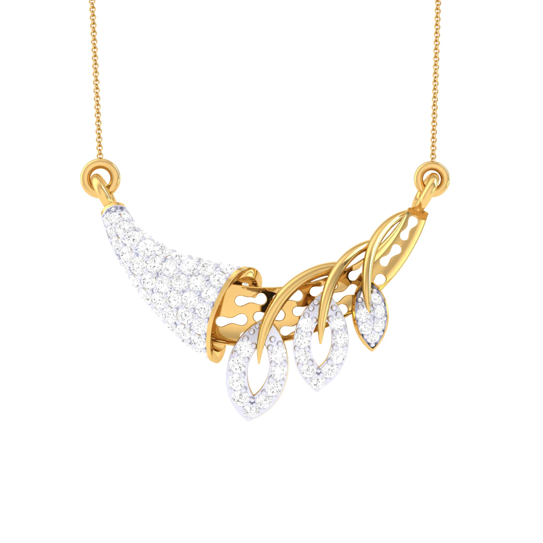 3D Printable Cad jewelry design of Lady diamond Pendant 3D Model .c4d .max .obj .3ds .fbx .stl .blend 