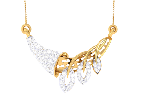 3D Printable Cad jewelry design of Lady diamond Pendant Modello 3D