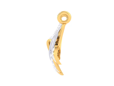 3D Printable Cad jewelry design of Lady diamond Pendant 3D Model