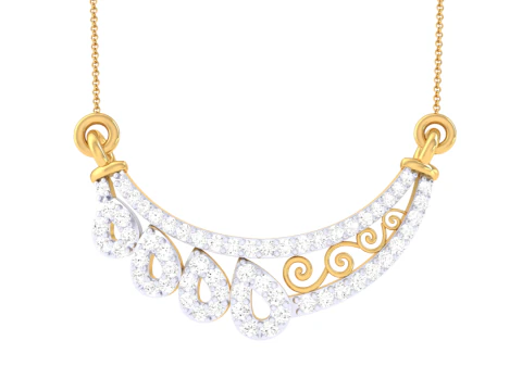 レディ ダイヤモンド ペンダントの 3D 印刷可能な Cad ジュエリー デザイン 3Dモデル