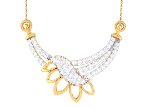 3D Printable Cad jewelry design of Lady diamond Pendant Modelo 3D
