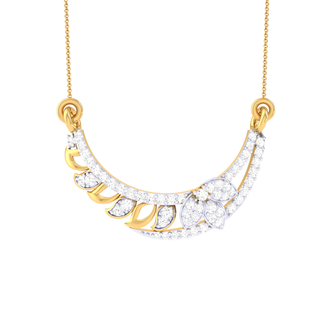 3D Printable Cad jewelry design of Lady diamond Pendant 3D Model .c4d .max .obj .3ds .fbx .stl .blend 